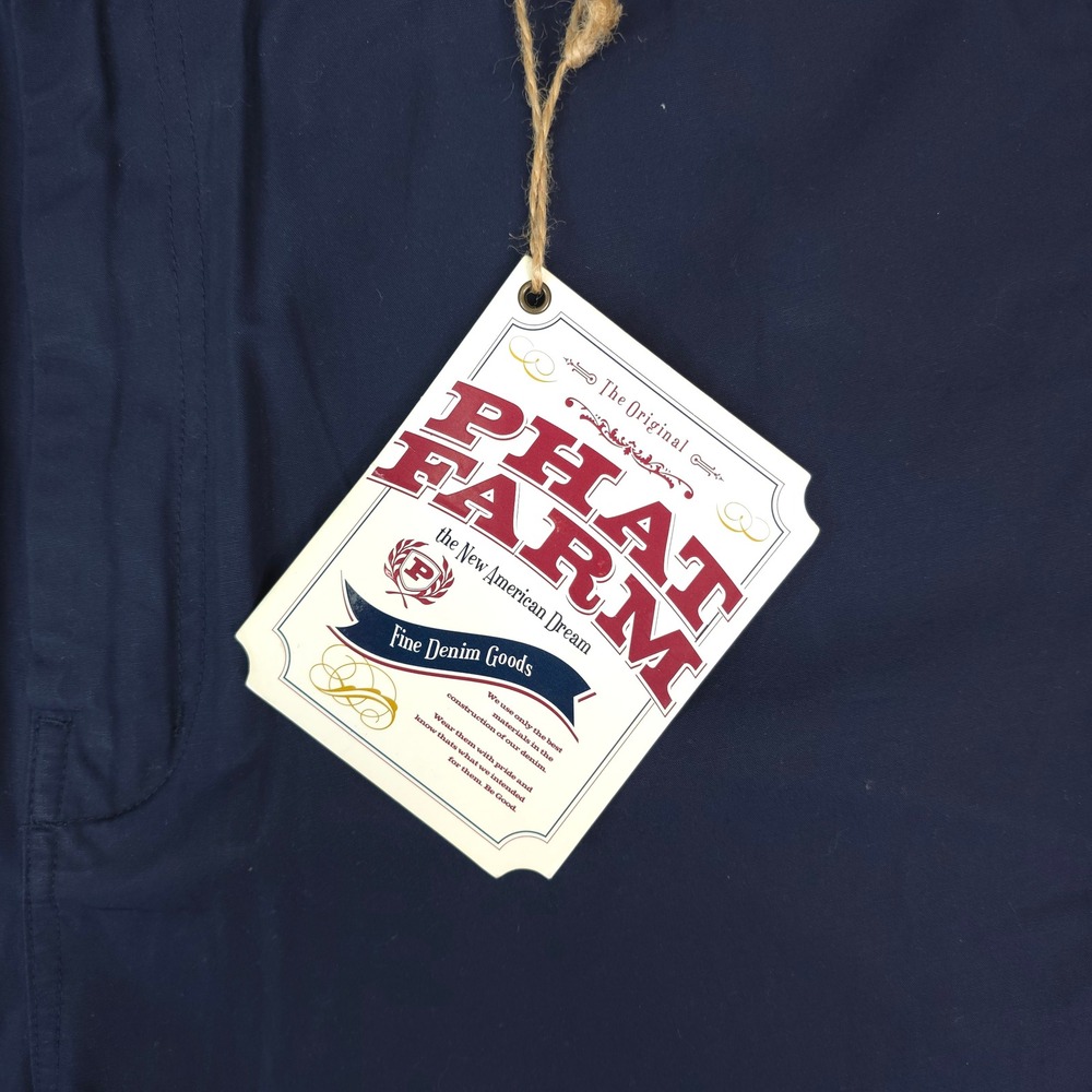 Phat‎ Farm Pants Mens 42x33 Navy Blue Streetwear Y2K Hip Hop Urban - Picture 6 of 15
